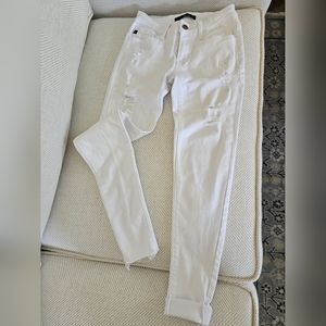 Kancan size 1 (24) June Low Rise Ankle Skinny Jeans white